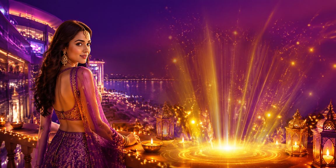 Live casino gameplay on 2481 platform during Diwali festival