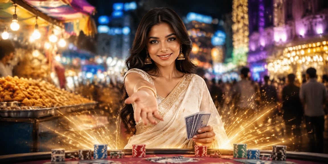 Vibrant casino and poker game ambiance in Connaught Place, Delhi